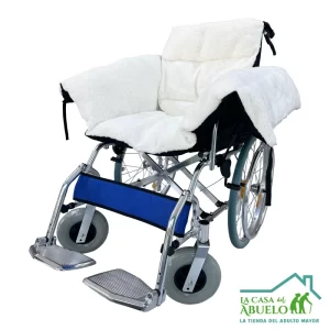 Manta carnero para silla de ruedas